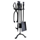Cumpara ieftin Set accesorii semineu, suport cu 4 piese, 60&nbsp;cm&nbsp;, Strend Pro