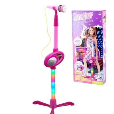 Set microfon cu suport si boxa, redare muzica prin port Mp3 Player foto