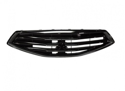 Grila radiator Mitsubishi Space Star, 2016-10.2020, montare fata, Cu ornamente cromate; negru/negru, RapidAuto foto