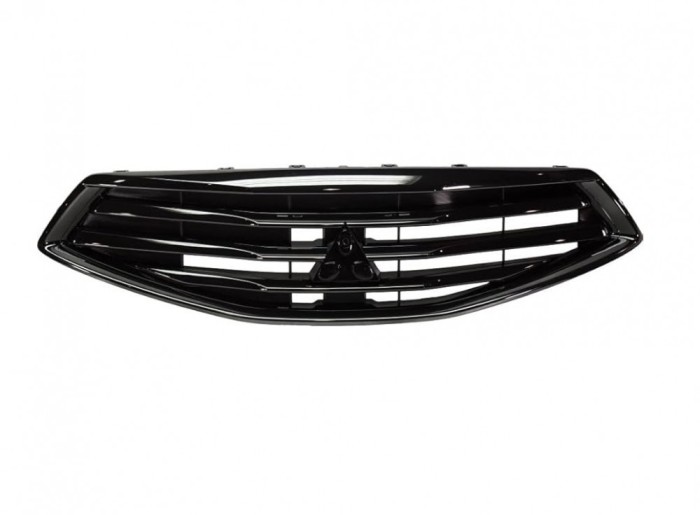 Grila radiator Mitsubishi Space Star, 2016-10.2020, montare fata, Cu ornamente cromate; negru/negru, RapidAuto