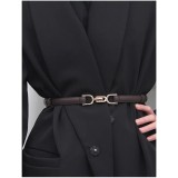 Cumpara ieftin Curea subtire maro- pentru talie - 244507