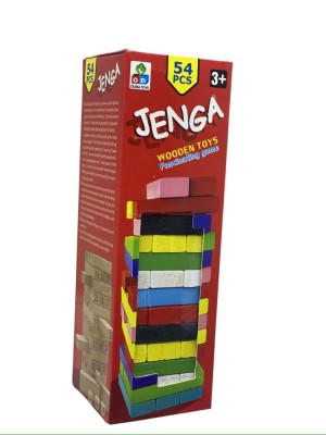 Joc de lemn Jenga 54 piese foto