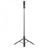 Selfie stick yesido stabil, adjustabil, 360&Acirc;&deg; rotatie, telecomanda, compatibil surub 1/4, negru