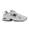 New Balance 530 MR530EWB, Adidasi Unisex Retro, Alb/Gri, Piele si Material Textil, Marimea 41.5