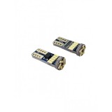 Set 2 becuri auto W5W/ T10 - 15 SMD-CANBUS-alb