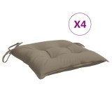 Cumpara ieftin Perne de scaun, 4 buc., gri taupe, 50x50x7 cm, textil oxford