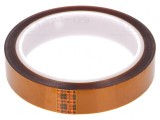 Bandă Termorezistentă 0.07mm 62% Ambră -73&divide;260&deg;C