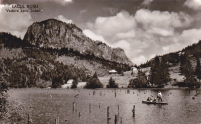 AS - ILUSTRATA 1182, LACUL ROSU - VEDERE SPRE SUHARUL, ANUL 1961 foto