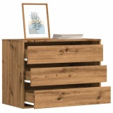 Cumpara ieftin Dulap colț sertare stejar artizanal 80x41x58 cm lemn prelucrat