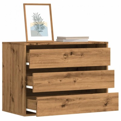 Gossi dulap colt sertare stejar artizanal 80x41x58 cm lemn prelucrat foto