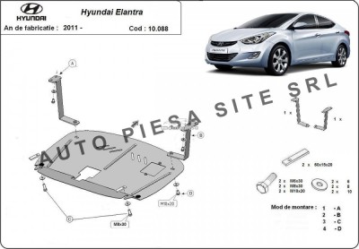 Scut metalic motor Hyundai Elantra fabricat incepand cu 2011 APS-10,088 foto