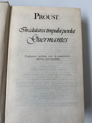 PROUST - IN CAUTAREA TIMPULUI PIERDUT foto