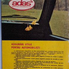 1982 Reclamă ADAS asigurari automobilisti comunism 24x17 cm autoturism epoca aur