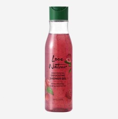 Gel de dus exfoliant cu menta si zmeura organica Love Nature (Oriflame) foto