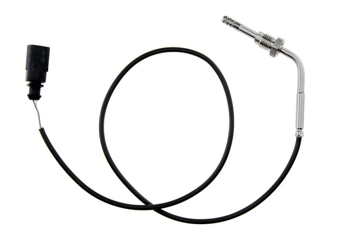 Senzor temperatura filtru particule Audi A4 2.0tdi 2006-, in fata turbocompresorului, lungime cablu 330mm, NTY EGT-AU-010