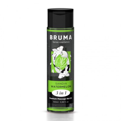 BRUMA - PREMIUM MASSAGE HOT OIL WATERMELON 3 IN 1 - 100 ML foto