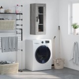 vidaXL Dulap montat pe perete, gri sonoma, 34,5x34x90 cm 828938