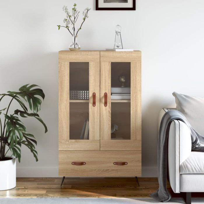 vidaXL Dulap &icirc;nalt, stejar Sonoma, 69,5x31x115 cm, lemn prelucrat 828271