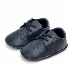 Pantofiori bleumarin eleganti baietei (Marime Disponibila: 3-6 luni (Marimea 18