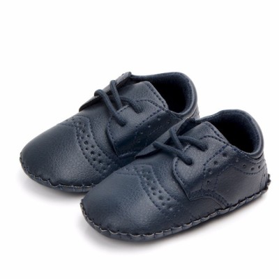 Pantofiori bleumarin eleganti baietei (Marime Disponibila: 3-6 luni (Marimea 18 foto