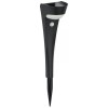 Lampa Solara Gradina Strend Pro, 1 LED, Senzor Miscare, 10.2x13x52.5 cm, Plastic, Negru