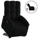 Cumpara ieftin Fotoliu electric rabatabil cu ridicare, negru, textil