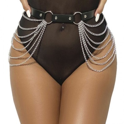 SUBBLIME - LEATHER CHAINBELT BLACK ONE SIZE foto