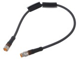 Cablu LUMBERG AUTOMATION M8 3 pini 0,3m 60VDC pentru senzori și automatizări RSMV 3-RKMV 3-224/0,3 M