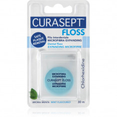 Curasept Dental Floss Expanding Microfibre ata dentara speciala antibacterial Mint 30 m