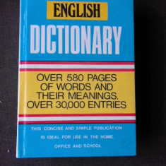 ENGLISH DICTIONARY, OVER 580 PAGES OF WORDS AND THEIR MEANINGS, OVER 30,000 ENTRIES