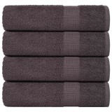Gossi prosoape de dus, frogn, 4 buc., antracit, 70x140 cm, 360 g/m2
