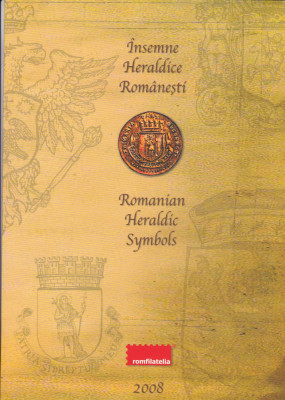 ROMANIA 2008 LP 1818 INSEMNE HERALDICE ROMANESTI MAPA FILATELICA MNH foto