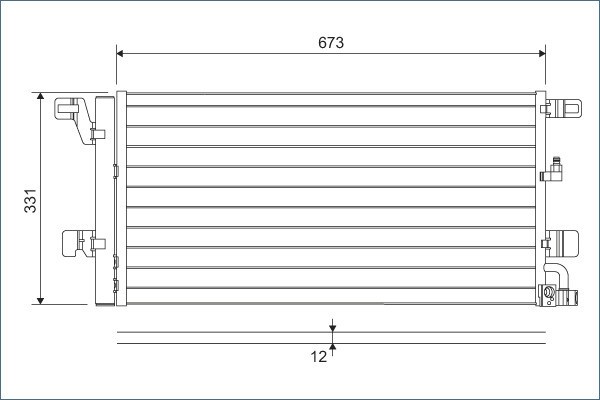 VALEO 822596 Condensator, climatizare