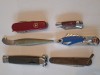 Bucuresti Nato si altele, Cuțit briceag Lot + DONEZ 11 buc vintage inox RSR, colectie decor