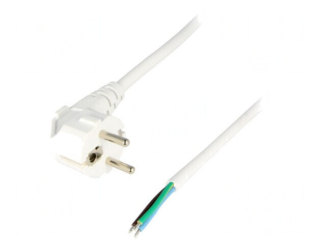 Cablu Electric 3x1mm2 PVC 2.5m Ștecăr Unghiular