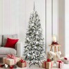 VidaXL Brad de Crăciun with Decorative String Lights Alb 180 cm PVC