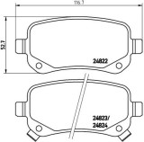 BREMBO P 11 021 PRIME LINE set placute frana,frana disc
