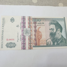 bancnota romania 500 lei 1992