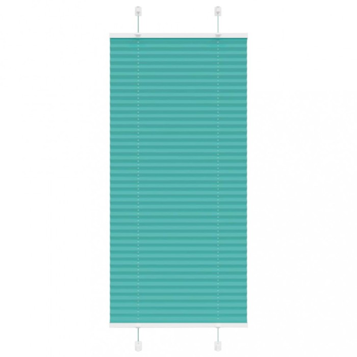 vidaXL Jaluzea plisată verde petrol 55x150 cm Lățime țesătură 54,4 cm