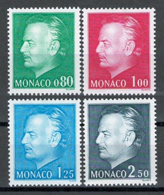 Monaco 1977 Mi 1251/54 MNH - Printul Rainier III foto