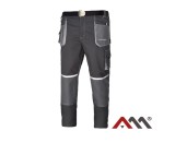 Pantaloni de lucru cu elemente reflectorizante Euroclassic, gri, marimea 44, Artmas ART794357