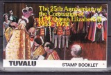 Tuvalu 1978 25 ani regina Elisabeta MI 68-71 MNH carnet cu 2 serii