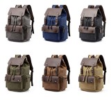 Rucsac 15,6 inch, 20 L, doua bretele, multiple compartimente, albastru inchis maro, laptop