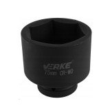 Cheie tubulara impact hexagonala, 75 mm, Verke