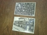 LOT DOUA FOTOGRAFII , Petre Constantinescu-Iași, in gara la Pitesti, 1945 *** 2