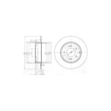 Set disc frana Delphi BG4012 parte montare : Punte Spate