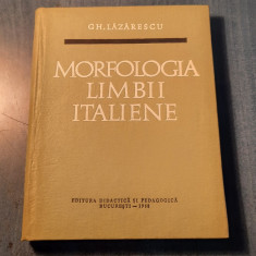 Morfologia limbii italiene Gh. Lazarescu