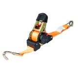 Chinga transport cu retractare automata 640kg 25mm 3,5m J-Type AMiO, chinga ancorare marfa pentru transport de marfuri si echipamente de constructii