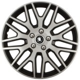 Set 4 Capace Roti 15 inchi (R15) Dakar Gri-Negru, Compatibile Cu Skoda Nou