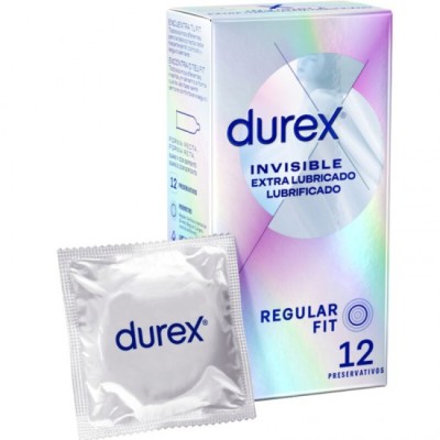 DUREX - INVISIBLE EXTRA LUBRICATED 12 UNITS foto